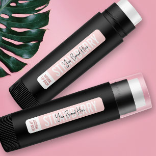 Étiquettes Feminine Moderne Blush rose Lipstick Lipstick Tube