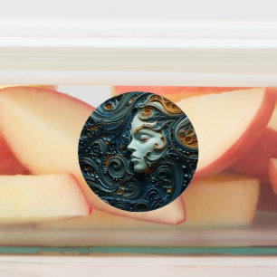 Étiquettes Femme au Clair de Lune en Art 3D