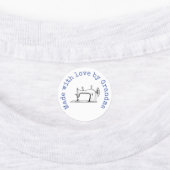 Étiquettes Fer sur mesure Fabriqué avec amour par grand-mère (Apposé)