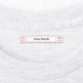 Étiquettes Festive Pink Christmas Patterns Name Labels (Apposé)