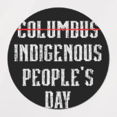 Étiquettes Fête des Peuples Indigènes (Design 2)