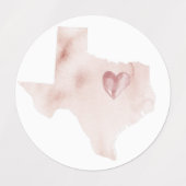 Étiquettes Feuille d'autocollants du sud du Texas (Design 1)