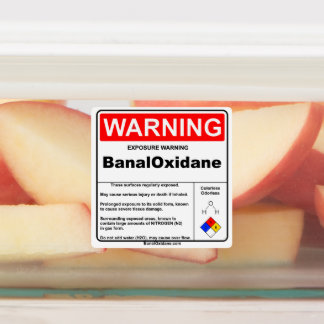 Étiquettes Feuille d'avertissement BanalOxidane