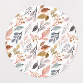 Étiquettes feuilles d'arbre (Design 1)