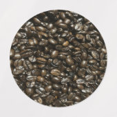 Étiquettes Fèves de café (Design 1)
