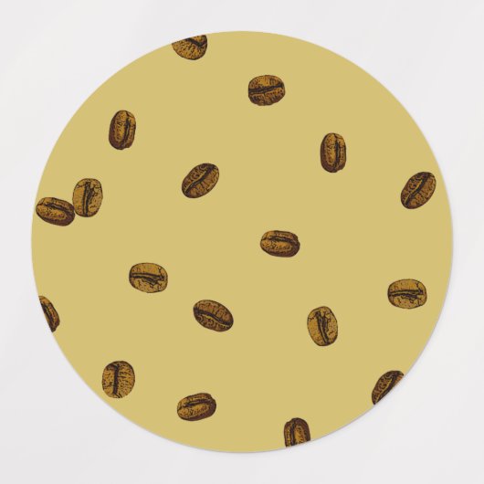 Étiquettes Fèves de café (Design 2)