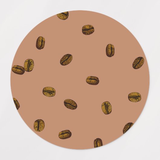 Étiquettes Fèves de café (Design 1)