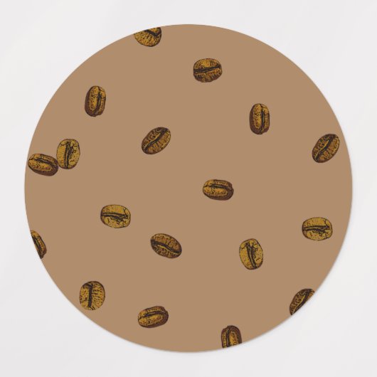 Étiquettes Fèves de café (Design 3)