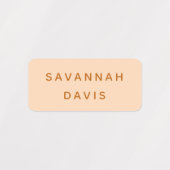 Étiquettes fille de nom de la pêche (Design 1)