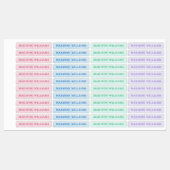 Étiquettes Fille Parties scintillant Chic moderne vêtements p (Feuille)