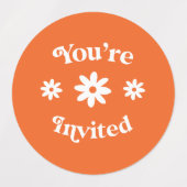 Étiquettes Filles Week-end Retro Bachelorette Party All In (Design 1)