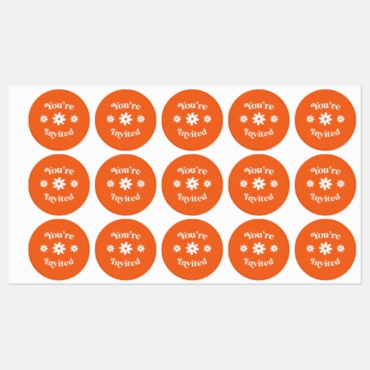 Étiquettes Filles Week-end Retro Bachelorette Party All In (Feuille)