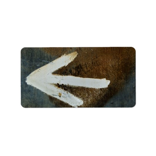 Étiquettes Flèche blanche (Devant)