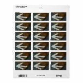 Étiquettes Flèche blanche (Feuille entière)