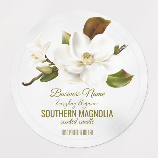 Étiquettes Fleur de Magnolia (Design 1)