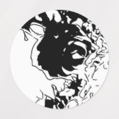 Étiquettes Fleur Doodle (Design 2)
