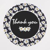 Étiquettes Fleur Merci Daisy (Design 1)