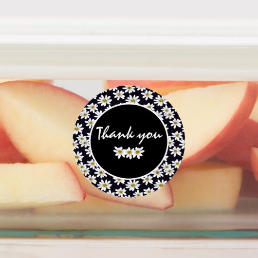 Étiquettes Fleur Merci Daisy (Apposé)