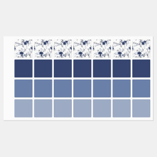 Étiquettes Fleurs bleues