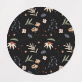 Étiquettes Fleurs d'eau simples 1 (Design 2)