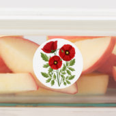 Étiquettes Fleurs d'été joyeuses floraison de pavot (Apposé)