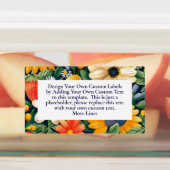 Étiquettes Fleurs du jardin d'été Fraises sur mesure (Apposé)