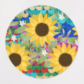 Étiquettes fleurs et dés (Design 2)
