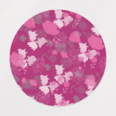 Étiquettes fleurs roses (Design 2)