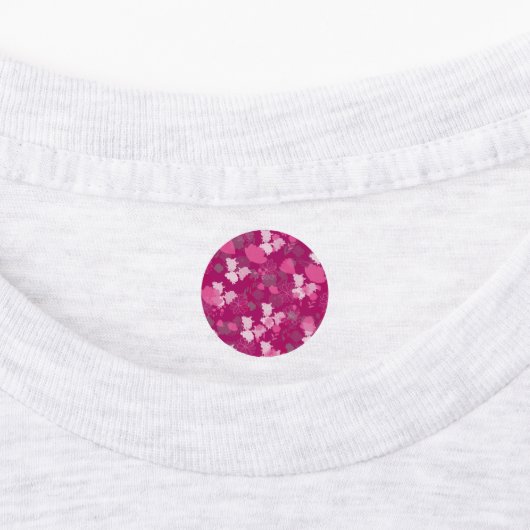 Étiquettes fleurs roses (Apposé)