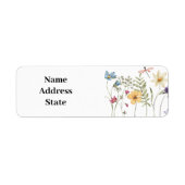 Étiquettes fleurs sauvages (Devant)