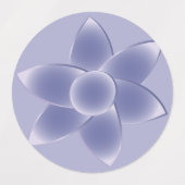 Étiquettes Fleurs violettes (Design 1)