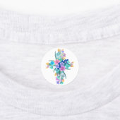 Étiquettes Floral Cross Iron-on Labels (Apposé)