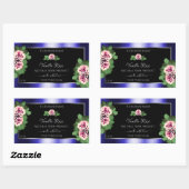 Étiquettes Floral Roses Rose (Feuille)