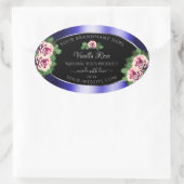 Étiquettes Floral Roses Rose (Sac)