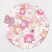 Étiquettes Floral sans joint (Design 2)