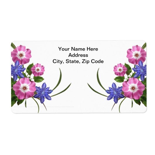 Étiquettes floraux (Devant)