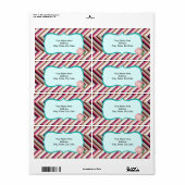 Étiquettes floraux (Feuille entière)