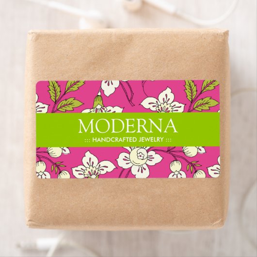 Étiquettes floraux élégants (En situation)