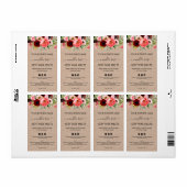 Étiquettes Floraux Pour L'Emballage De Soy Melt (Feuille entière)