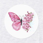 Étiquettes Flower Butterfly (Design 2)
