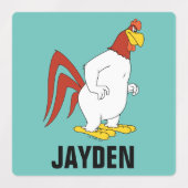 Étiquettes Foghorn Leghorn | Ajouter Votre Nom (Design 1)