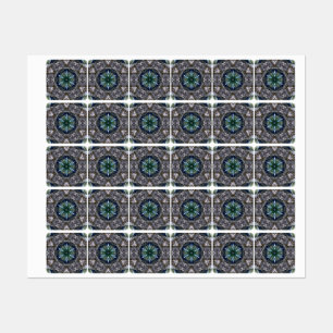 Étiquettes folk Mandala