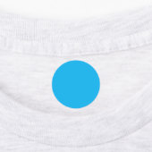 Étiquettes Fond uni bleu cyan (Apposé)