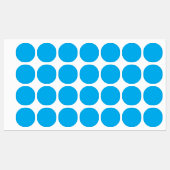 Étiquettes Fond uni bleu cyan (Feuille)