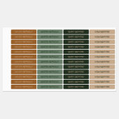 Étiquettes Forêt couleur codée Nom de la cheminée étanche (Feuille)