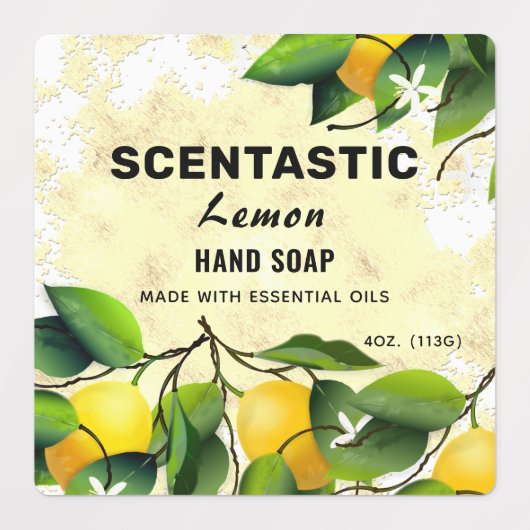 Étiquettes Forfait Fruit citron (Design 1)