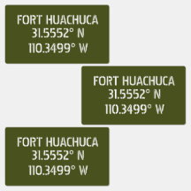 Fort Huachuca Latitude Longitude Imperméable