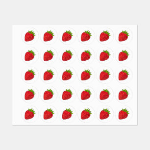Étiquettes Fraise