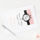 Étiquettes français chics de Champagne de damassé (Enveloppe)