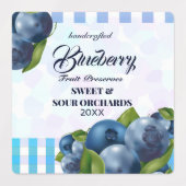 Étiquettes Fruit aux bleuets (Design 2)